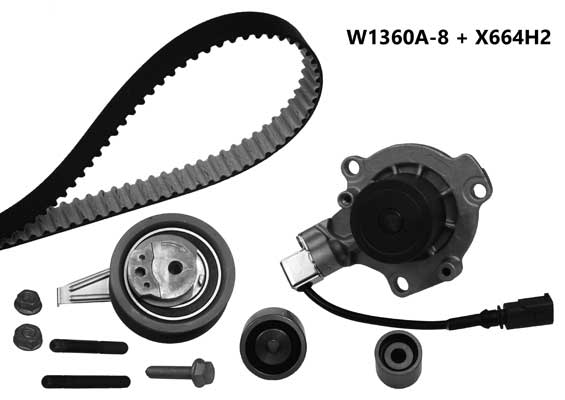 Water Pump & Timing Belt Kit (1360K3)
