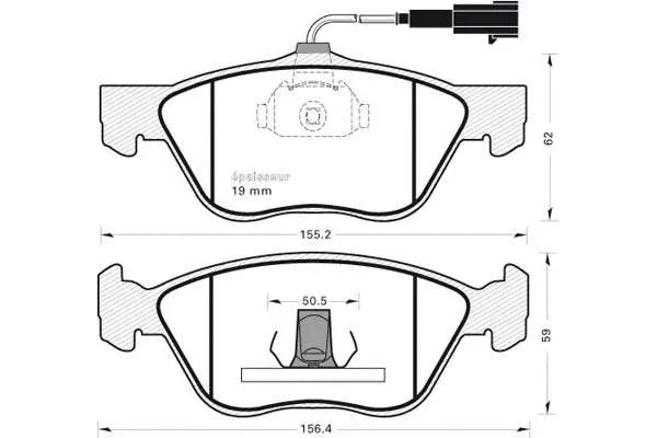 Brake Pad Set, disc brake (533)
