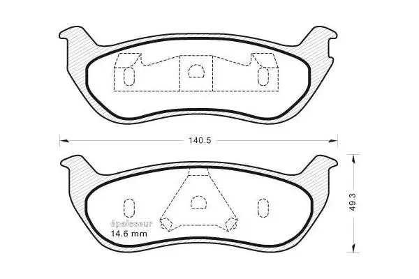 Brake Pad Set, disc brake (1103)