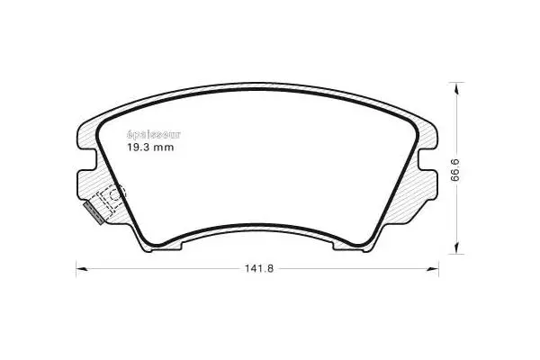 Brake Pad Set, disc brake (977)