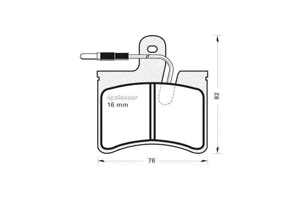 Brake Pad Set, disc brake (150)
