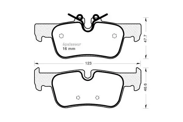 Brake Pad Set, disc brake (1177)