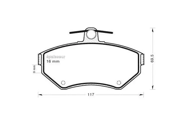 Brake Pad Set, disc brake (446)