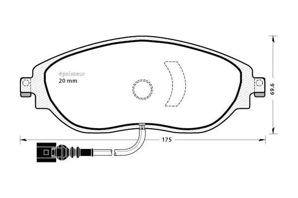 Brake Pad Set, disc brake (1083)