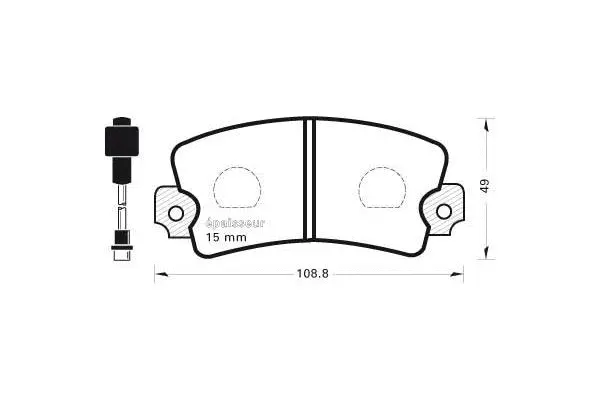 Brake Pad Set, disc brake (115)