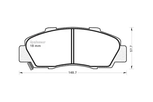 Brake Pad Set, disc brake (378)
