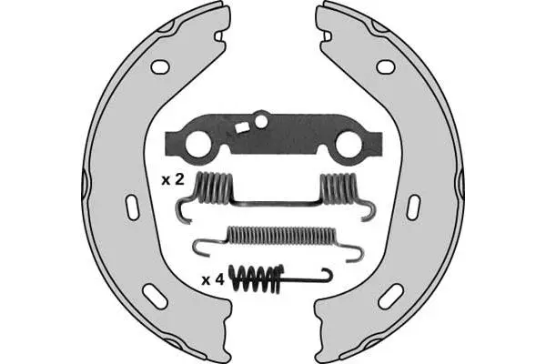 Brake Shoe Set, parking brake (M694R)