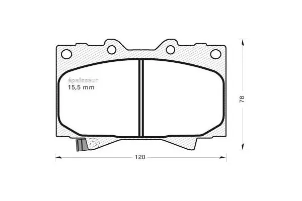 Brake Pad Set, disc brake (503)