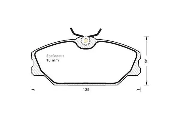 Brake Pad Set, disc brake (560)