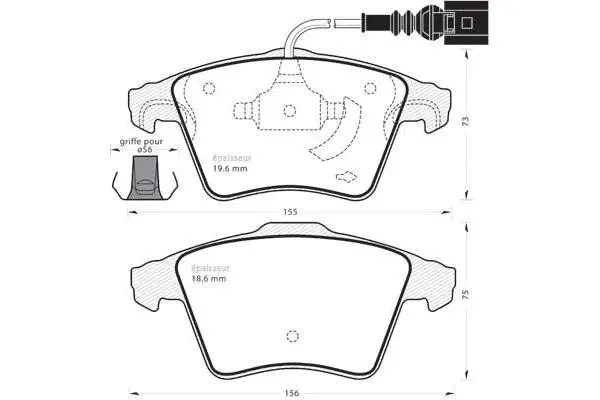 Brake Pad Set, disc brake (797)