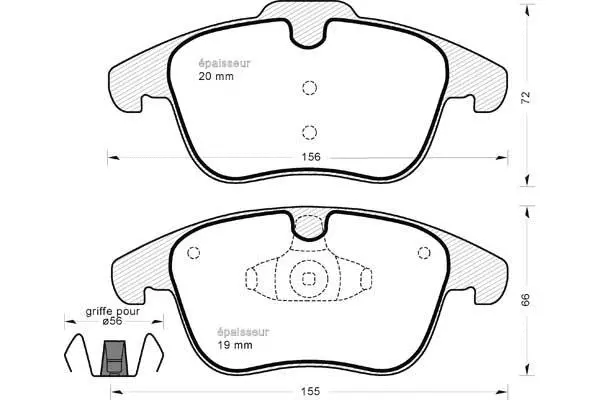 Brake Pad Set, disc brake (844)