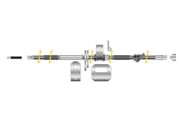 Cable Pull, parking brake (CF5655)