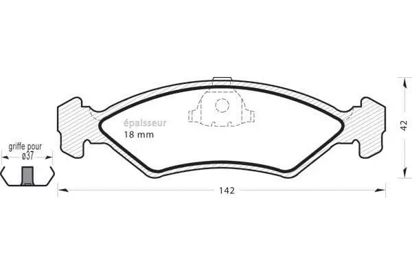 Brake Pad Set, disc brake (190)