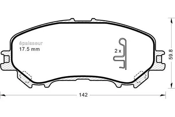 Brake Pad Set, disc brake (1189)