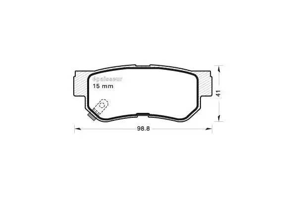 Brake Pad Set, disc brake (633)