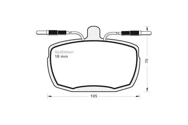 Brake Pad Set, disc brake (177)
