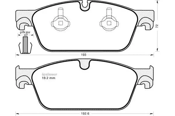 Brake Pad Set, disc brake (1153)