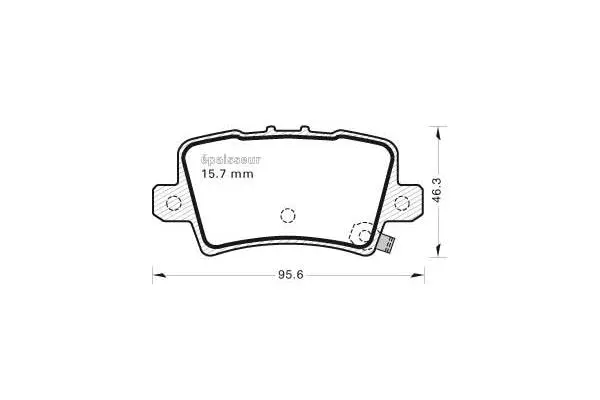 Brake Pad Set, disc brake (815)