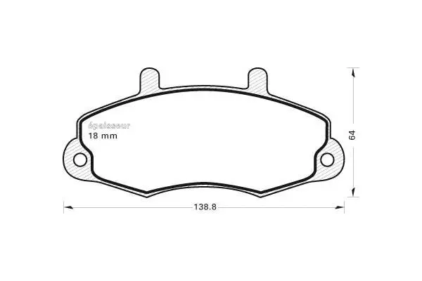 Brake Pad Set, disc brake (349)