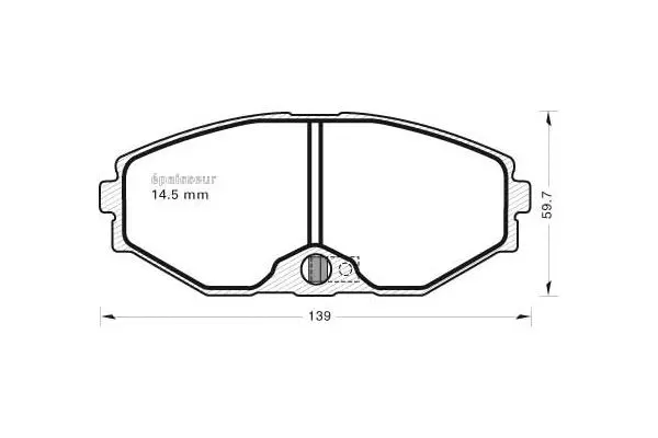 Brake Pad Set, disc brake (774)
