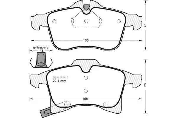 Brake Pad Set, disc brake (715)