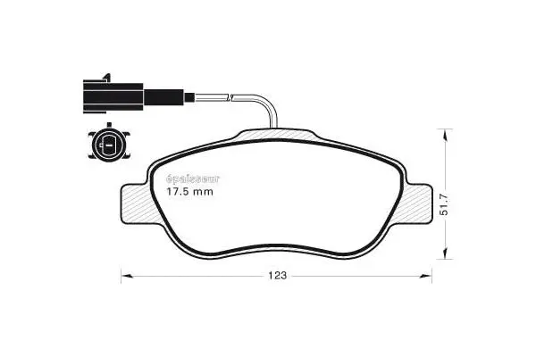 Brake Pad Set, disc brake (1110)