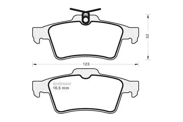 Brake Pad Set, disc brake (806)