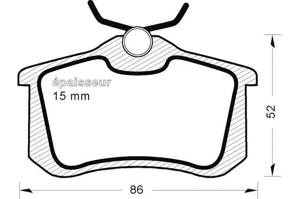 Brake Pad Set, disc brake (223)