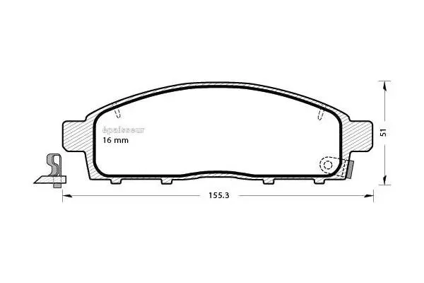 Brake Pad Set, disc brake (907)