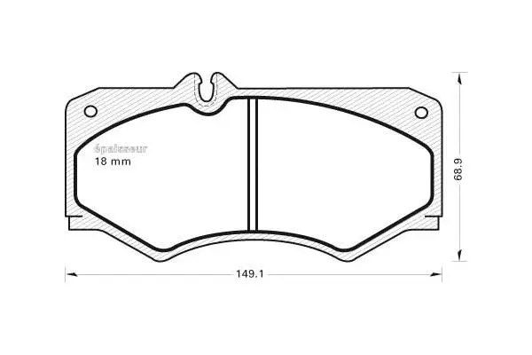 Brake Pad Set, disc brake (132)