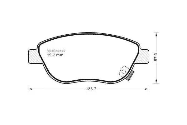 Brake Pad Set, disc brake (849)