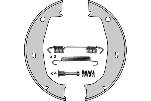 Brake Shoe Set, parking brake (M738R)
