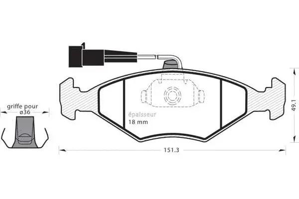 Brake Pad Set, disc brake (395)