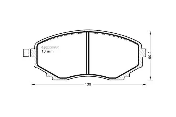 Brake Pad Set, disc brake (593)