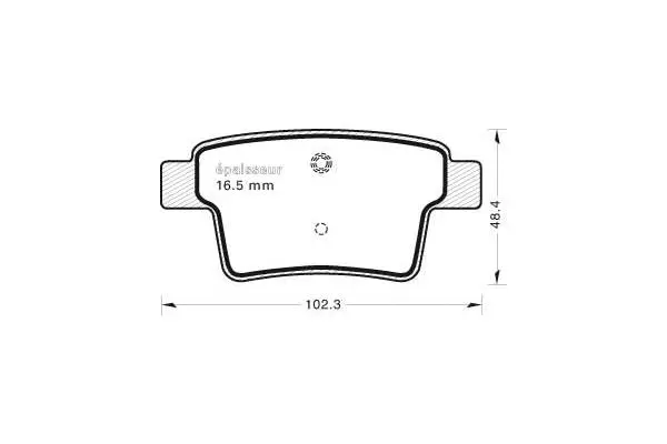 Brake Pad Set, disc brake (867)