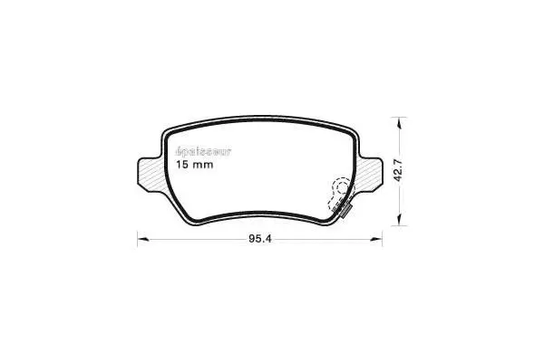 Brake Pad Set, disc brake (687)
