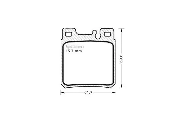 Brake Pad Set, disc brake (372)