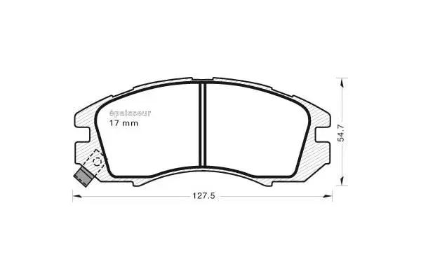 Brake Pad Set, disc brake (571)