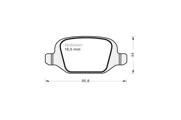 Brake Pad Set, disc brake (510)