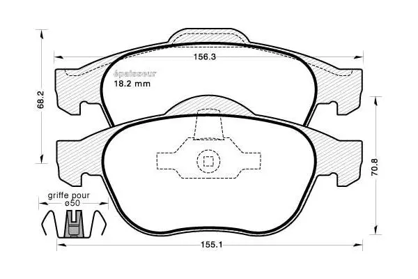 Brake Pad Set, disc brake (901)
