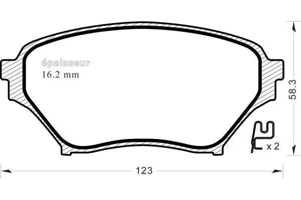Brake Pad Set, disc brake (831)