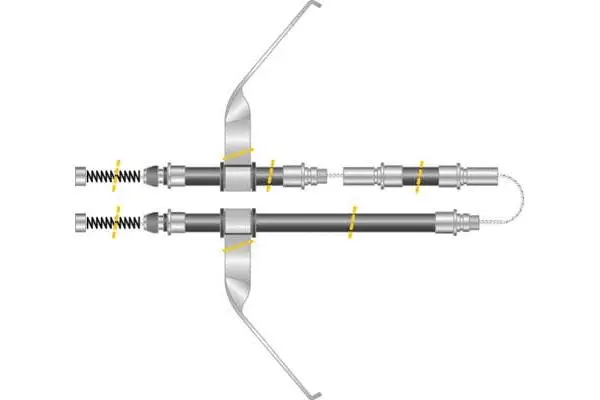 Cable Pull, parking brake (CF5614)