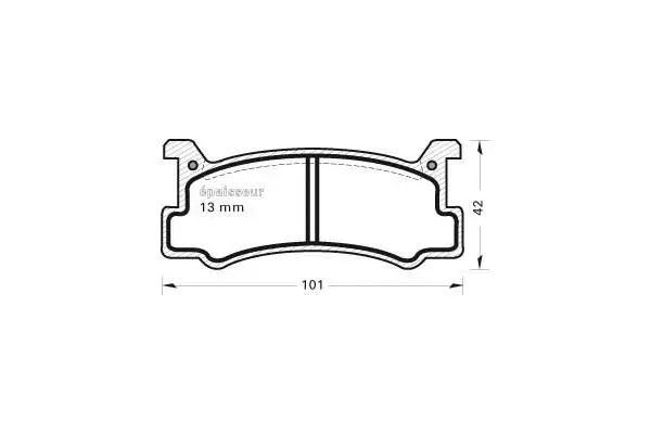 Brake Pad Set, disc brake (258)