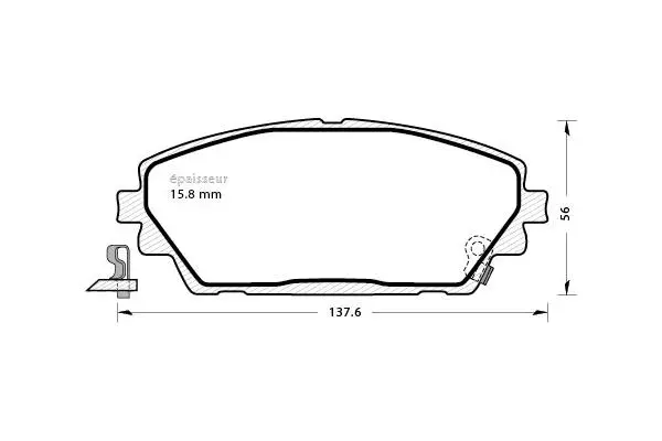 Brake Pad Set, disc brake (1349)
