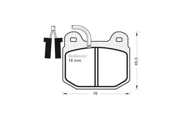 Brake Pad Set, disc brake (197)