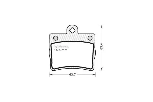 Brake Pad Set, disc brake (452)