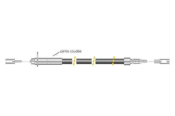 Cable Pull, parking brake (CF5107)