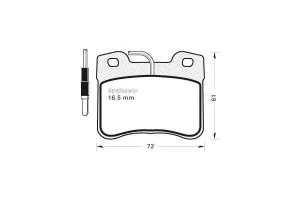 Brake Pad Set, disc brake (293)