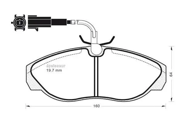 Brake Pad Set, disc brake (602)