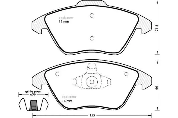 Brake Pad Set, disc brake (1347)
